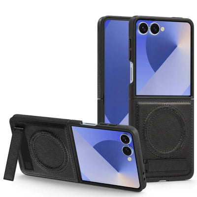 Leather Magnetic Stand Case
