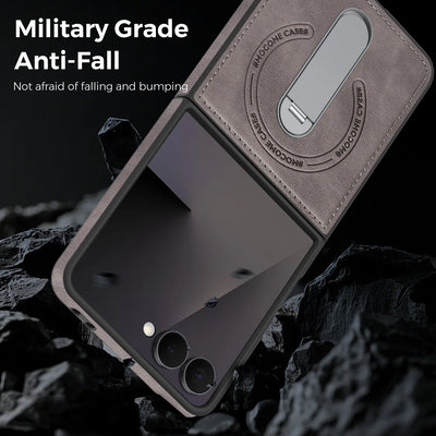 Luxury Magnetic Leather Kickstand Case