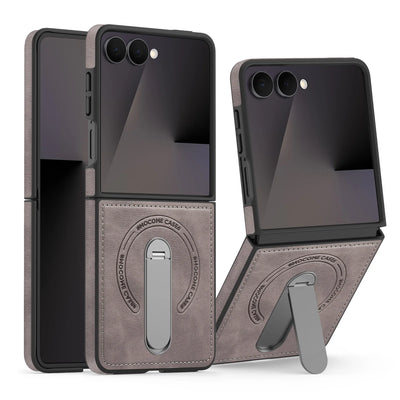 Luxury Magnetic Leather Kickstand Case