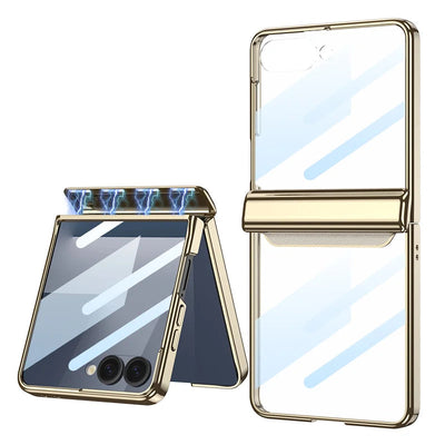 Magnetic Clear Case with Hinge Guard