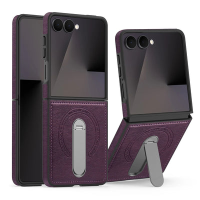 Luxury Magnetic Leather Kickstand Case