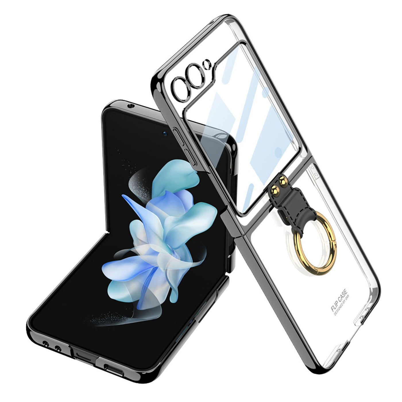 Electroplating Case with Ring Bracket for Samsung Galaxy Z Flip 5