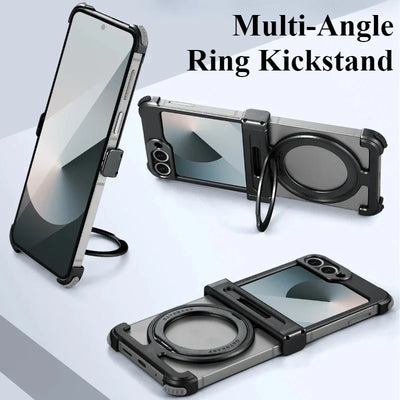 Rugged Armor Ring-Kickstand Case for Z Flip 7