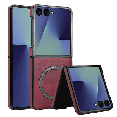 Magnetic Leather Case for Galaxy Z Flip - The Z Flip Case