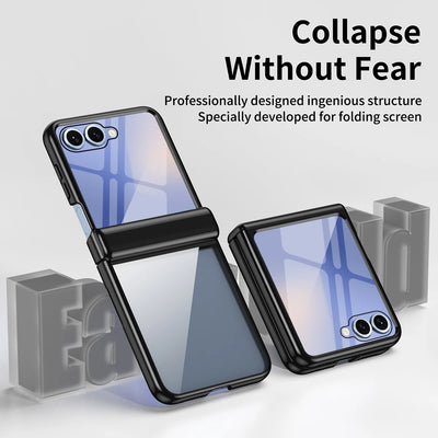 Transparent Electroplated Hinge Case
