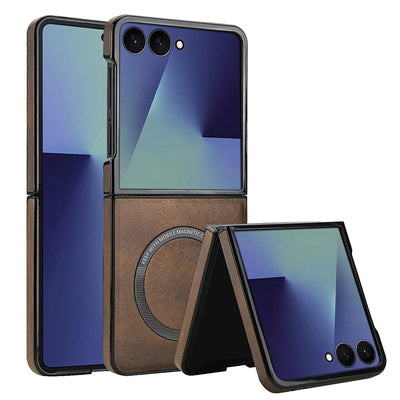 Magnetic Leather Case for Galaxy Z Flip - The Z Flip Case