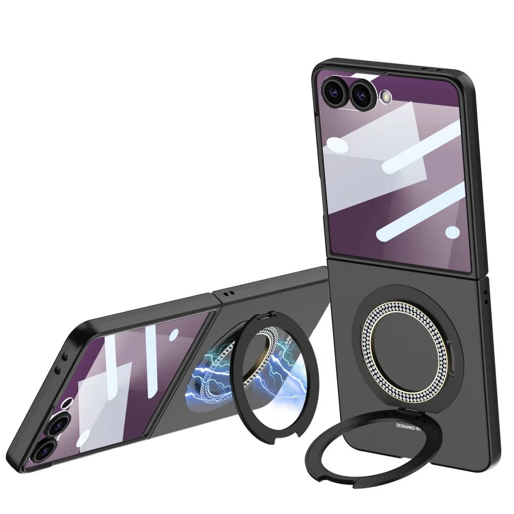 Magnetic Ring Case with Kickstand for Z Flip Series - The Z Flip Case