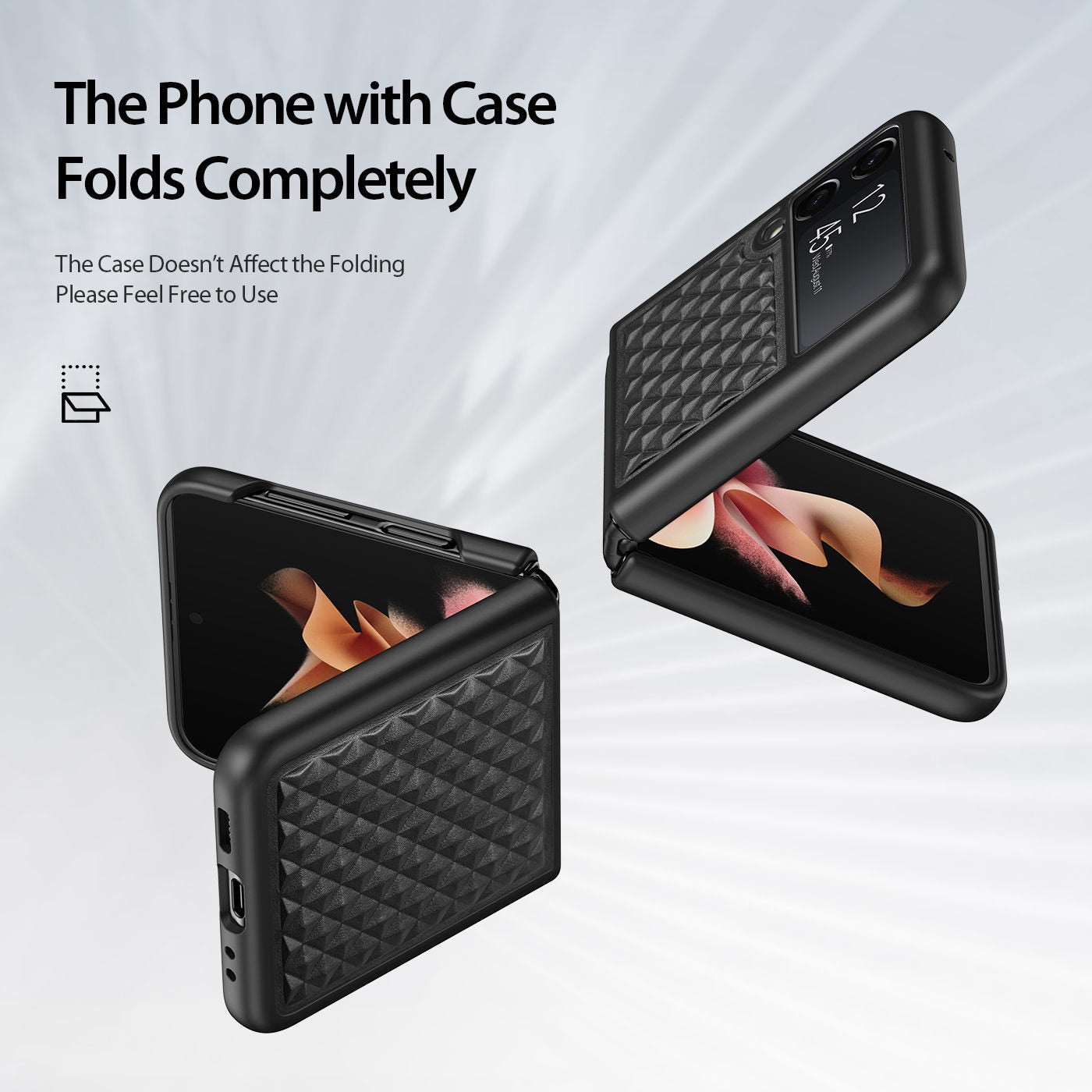 Premium Leather Case For Samsung Galaxy Z Flip 4 - Galaxy Z Flip 4 Case