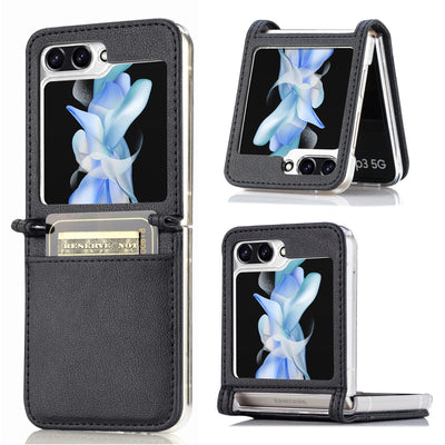 For Samsung Galaxy Z Flip 5/ Z Flip 4 / Z Flip 3 5G leather case