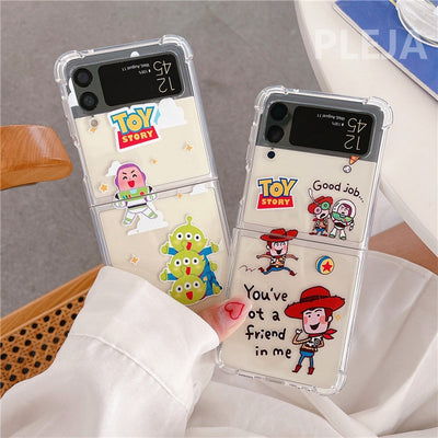 Cute Cartoon Clear Phone Case For Galaxy Z Flip 4 - Galaxy Z Flip 4 Case