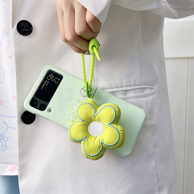 Cute Flower Pendant Case For Samsung Galaxy Z Flip 4 - Galaxy Z Flip 4 Case