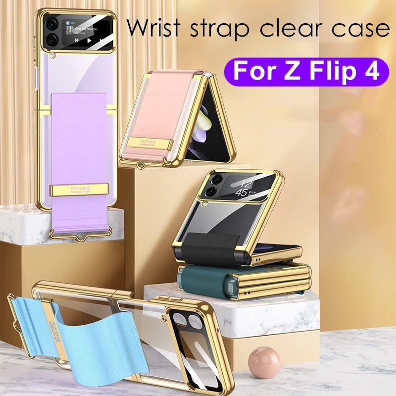Wrist Strap Holder Case for Samsung Galaxy Z Flip 4 - Galaxy Z Flip 4 Case