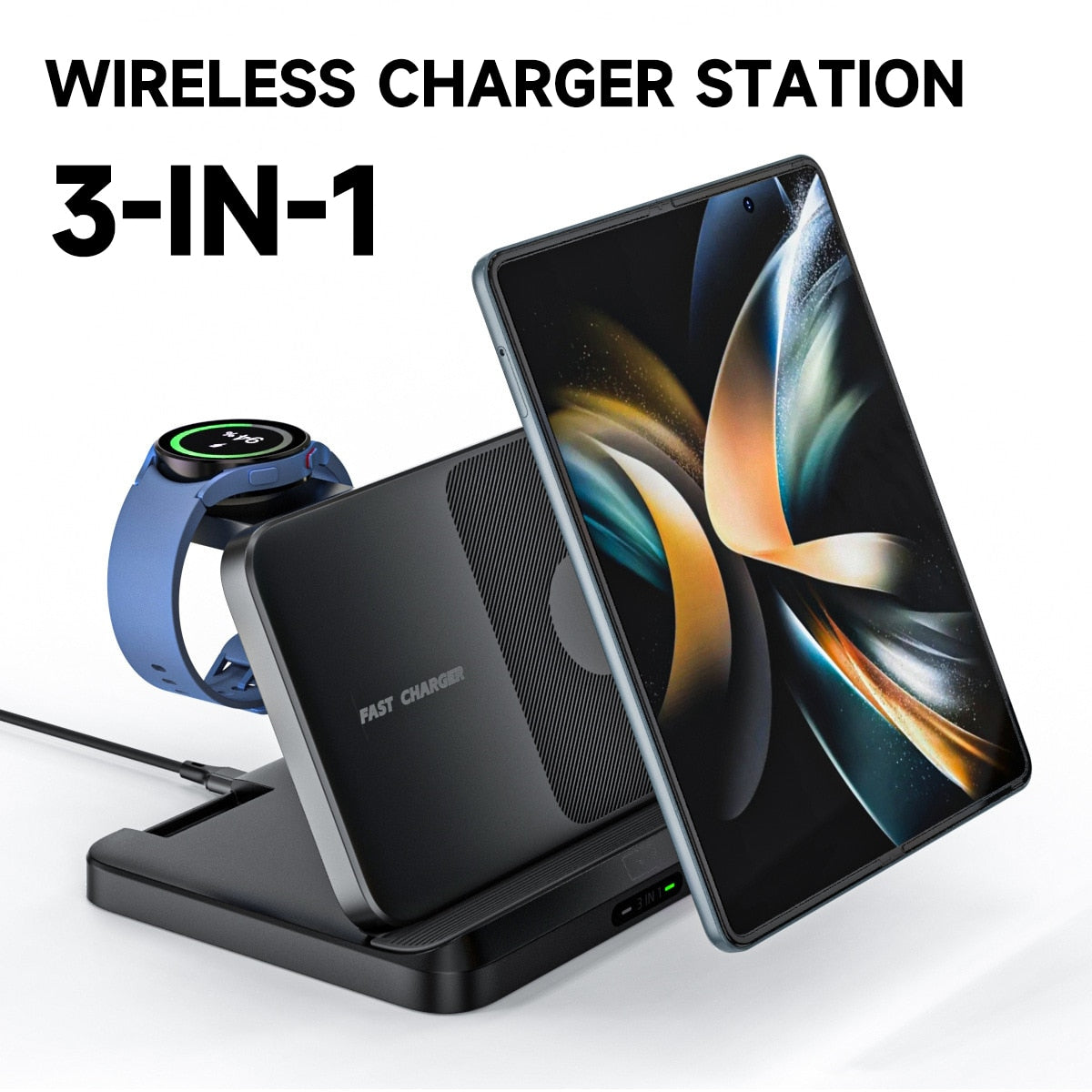 Foldable 3 in 1 Wireless Charger For Samsung Galaxy Z Flip Series