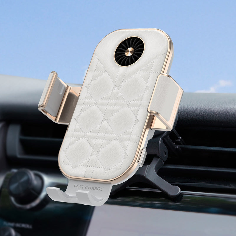 Fast Wireless Car Charger with Cooling Fan for Samsung Galaxy Z Flip Series