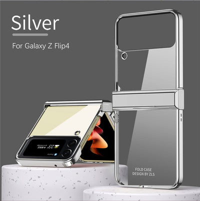 Transparent Plating Frame Full Protection For Galaxy Z Flip 4 - Galaxy Z Flip 4 Case