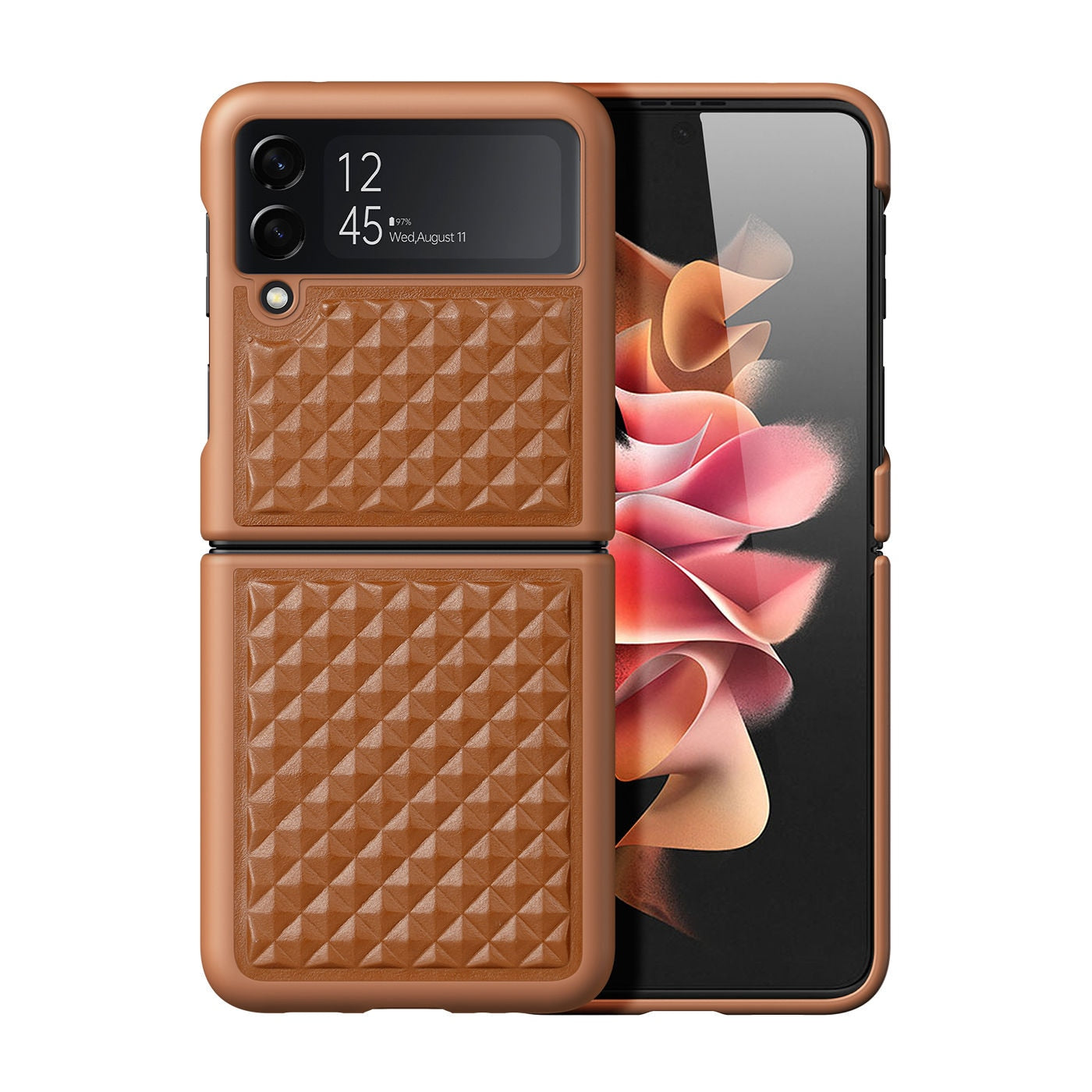 Premium Leather Case For Samsung Galaxy Z Flip 4 - Galaxy Z Flip 4 Case