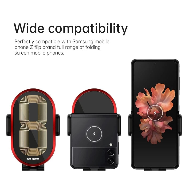 Samsung Z Flip 4 Accessories: Wireless Car Charger/Holder - Galaxy Z Flip 4 Case