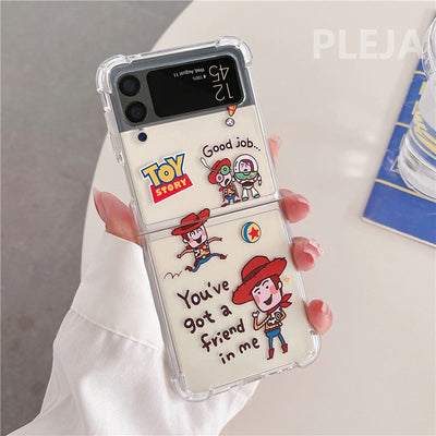 Cute Cartoon Clear Phone Case For Galaxy Z Flip 4 - Galaxy Z Flip 4 Case