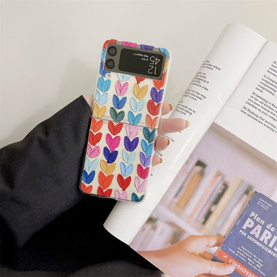 Colorful Oil Painting Case For Samsung Galaxy Z Flip 4 - Galaxy Z Flip 4 Case
