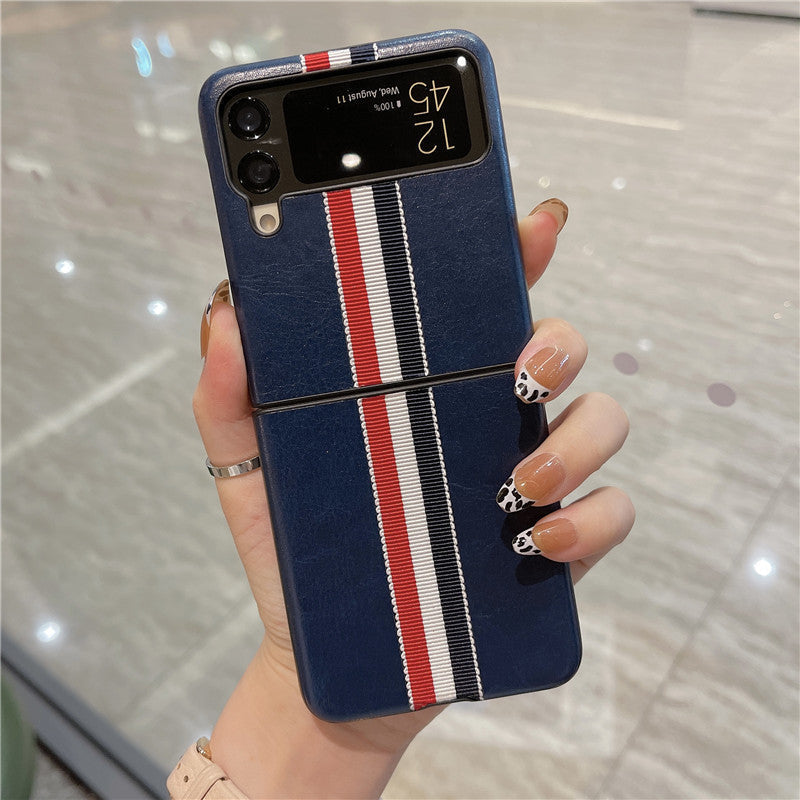 Fashion stripe Case for Samsung Galaxy Z Flip 4 - Galaxy Z Flip 4 Case