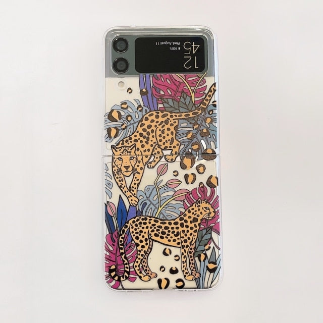 Forest Flower Animal Case for Samsung Galaxy Z Flip 4 - Galaxy Z Flip 4 Case