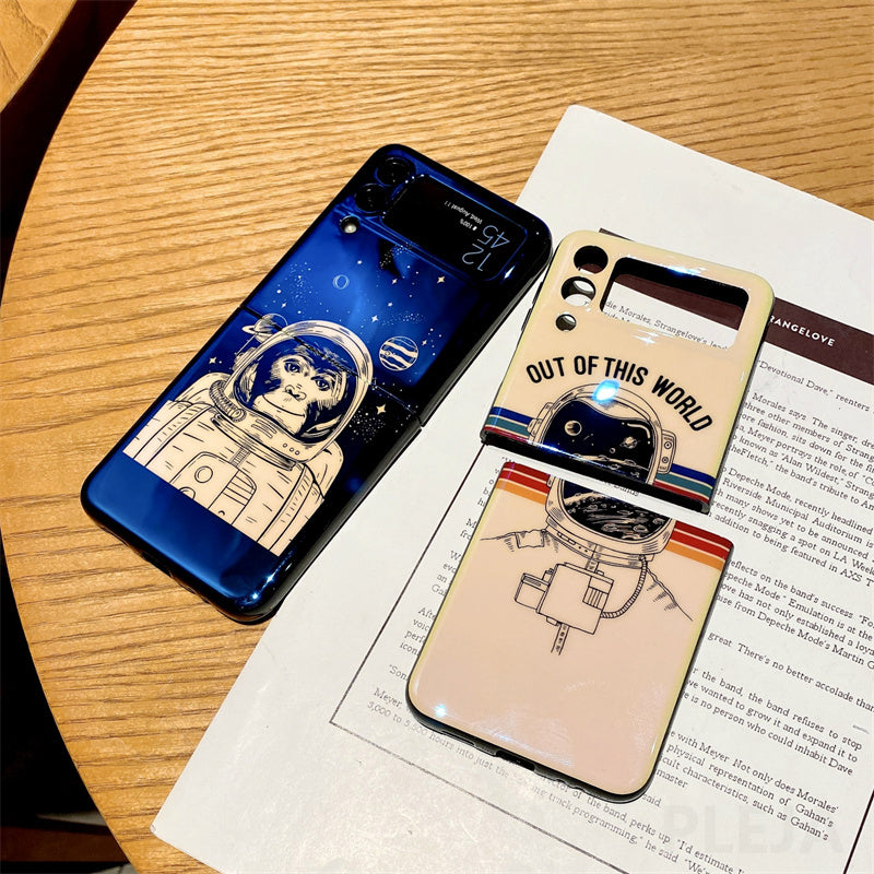 Astronaut Monkey Case For Samsung Galaxy Z Flip 4 - Galaxy Z Flip 4 Case